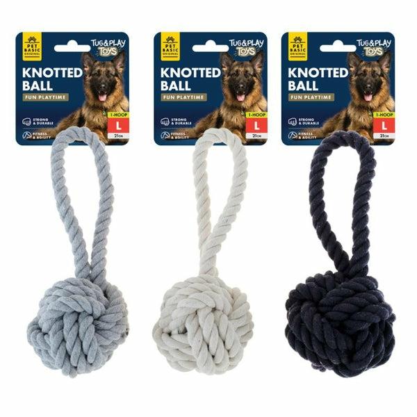 Large Rope Tug Toy With Ball – 21Cm X 8.8Cm  |   Pet Toys Pet Supplies Pet Toys