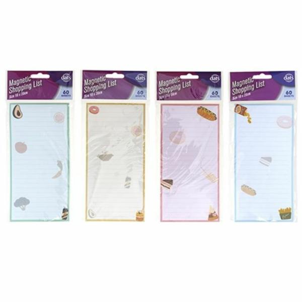 List Shopping Magnetic 60Sh 4 Asstd  |   Stationery Arts & Craft Stationery