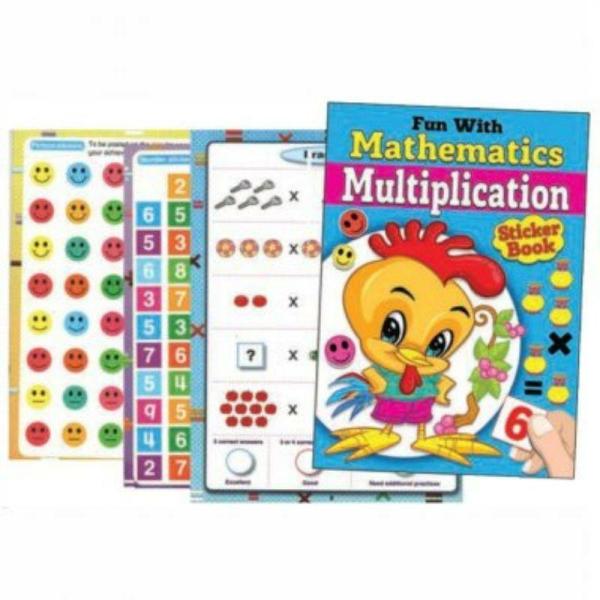 Mathematics Multiplication Sticker Book  |   Educational Books Arts & Craft Educational Books