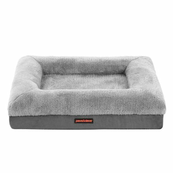 Medium Grey Winston Orthopedic Foam Walled Bed – 70Cm X 50Cm X 17Cm  |   Pet Beds Pet Beds Pet Beds