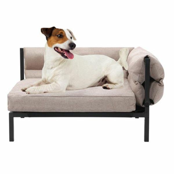 Medium Linen Beige Elevated Sofa Pet Bed – 64.5Cm X 49Cm X 38.5Cm  |   Pet Beds Pet Beds Pet Beds