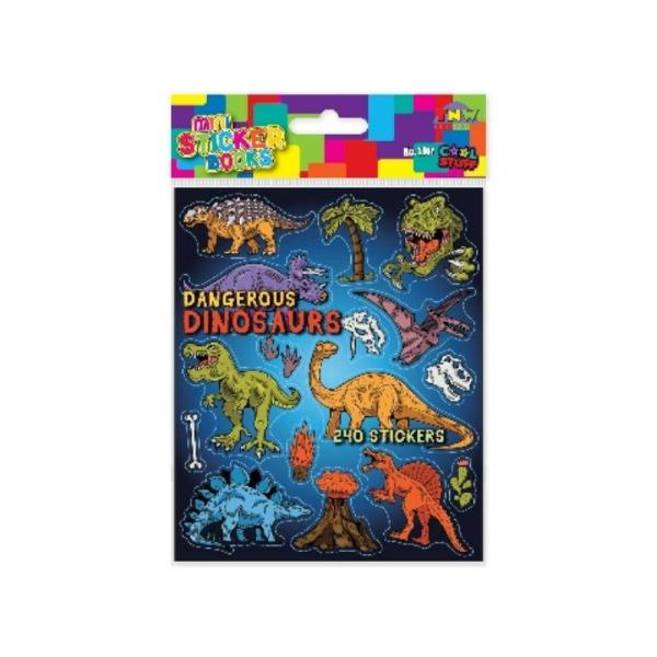 Mini Sticker Books – Dangerous Dinosaurs  |   Educational Books Arts & Craft Educational Books