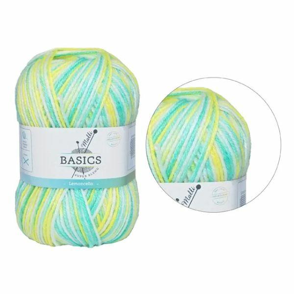 Multi Lemon Basic Super Blend Yarn – 100G  |   Wool & Yarn Arts & Craft Wool & Yarn