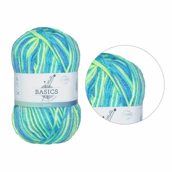 Multi Marine Basic Super Blend Yarn – 100G  |   Wool & Yarn Arts & Craft Wool & Yarn