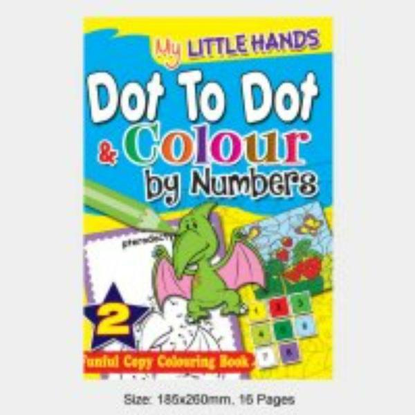 My Little Hands Dot To Dot & Colour By Numbers Book 2 – 16 Pages  |   Educational Books Arts & Craft Educational Books