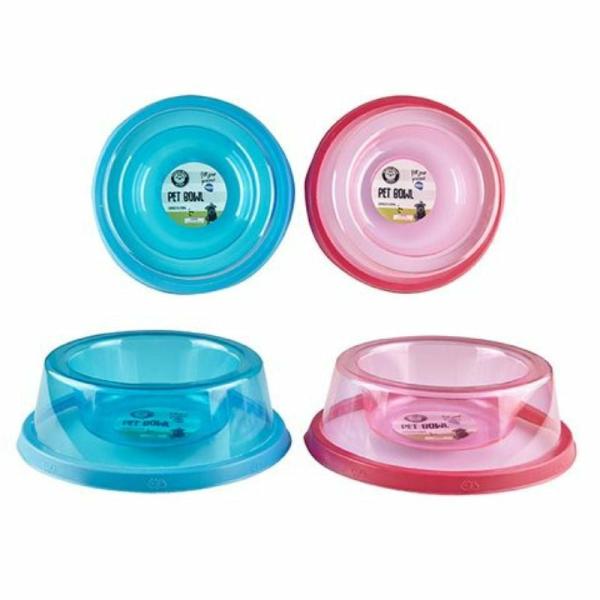 Non-Slip Transparent Pet Bowl – 19Cm X 6.5Cm  |   Pet Bowls Pet Bowls Assorted