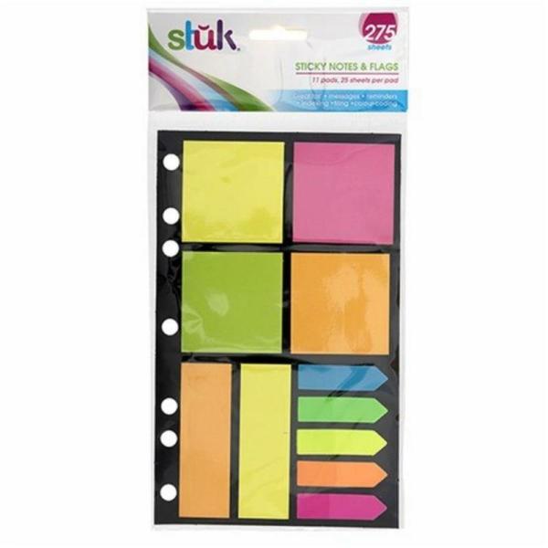 Note Sticky Mixed Shapes Sizes 25 Sheets X 11Pads Total 275Sh  |   Stationery Arts & Craft Stationery