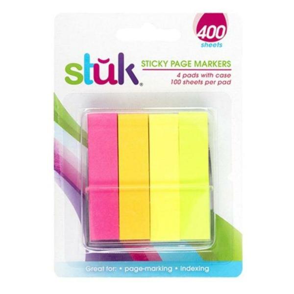 Note Sticky Page Marking 14X60Mm 100Shts X 4 Pads Wcase  |   Stationery Arts & Craft Stationery