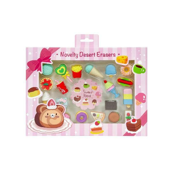 Novelty Desert Eraser Set  |   Stationery Arts & Craft Stationery