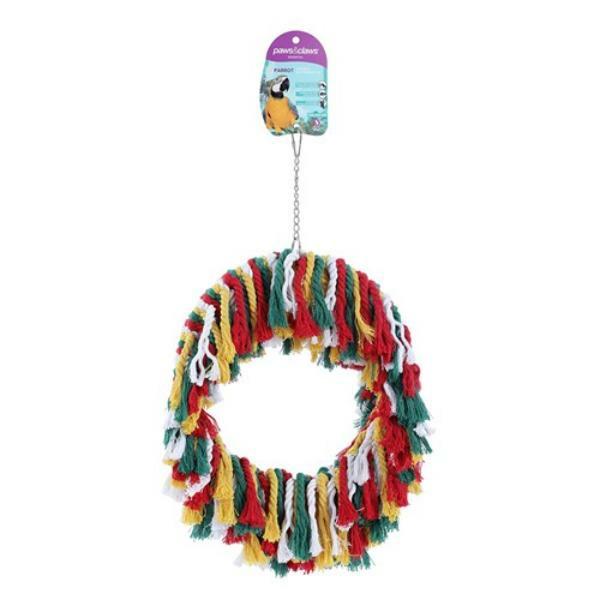 Parrot Rope Ring Toy – 44Cm X 30Cm  |   Pet Toys Pet Supplies Pet Toys