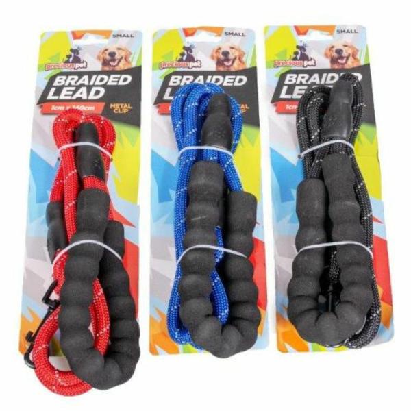 Pets Small Braided Lead – 1Cm X 140Cm  |   Pet Collars & Harnesses Pet Collars & Harnesses Pet Collars & Harnesses