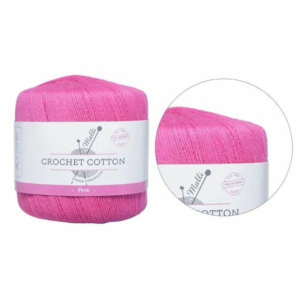 Pink Super Strength Crochet Cotton Yarn – 50G  |   Wool & Yarn Arts & Craft Wool & Yarn