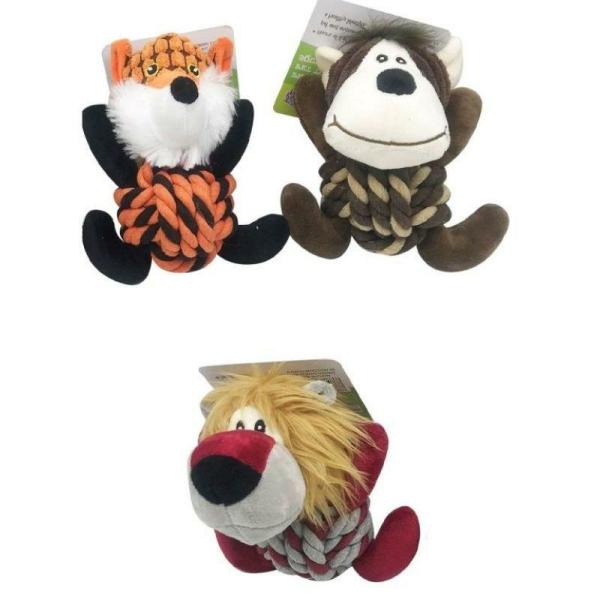 Plush/Rope Combo Pet Playing Toy – Safari Series  |   Pet Toys Pet Supplies Pet Toys