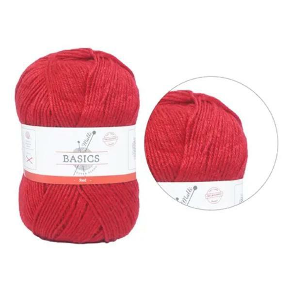 Red Super Blend Basic Yarn – 100G  |   Wool & Yarn Arts & Craft Wool & Yarn