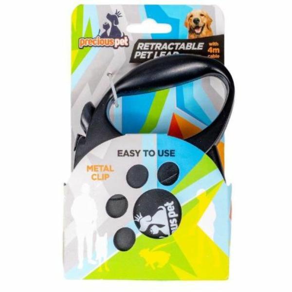 Retractable Pet Auto Lead With 4M Cable  |   Pet Collars & Harnesses Pet Collars & Harnesses Pet Collars & Harnesses