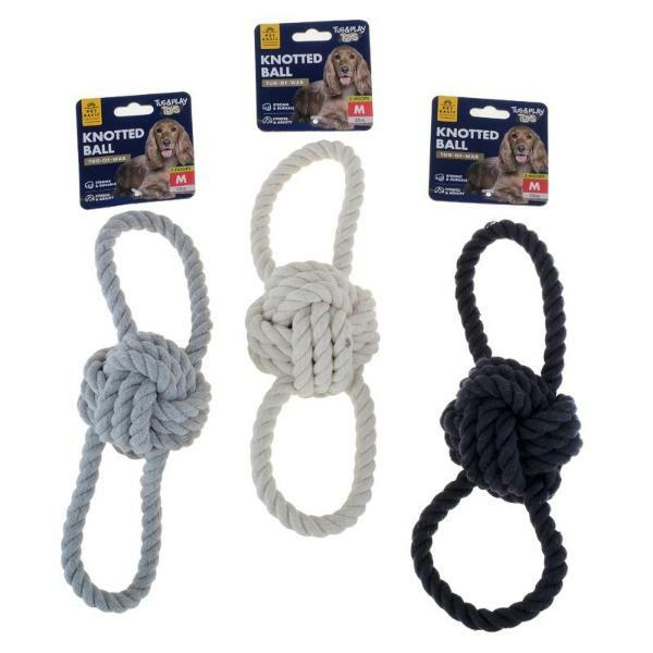 Rope Toy Double Loop Medium 24Cm X 8.3Cm Assorted Colours  |   Pet Toys Pet Supplies Pet Toys