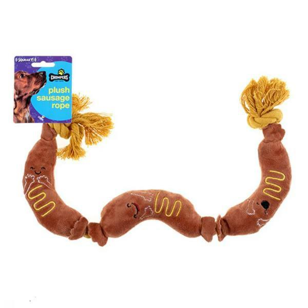 Sausage Squeaky Rope Plush Pet Toy  |   Pet Toys Pet Supplies Pet Toys