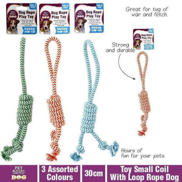 Small Coil With Loop Rope Dog Toy – 30Cm  |   Pet Toys Pet Supplies Assorted