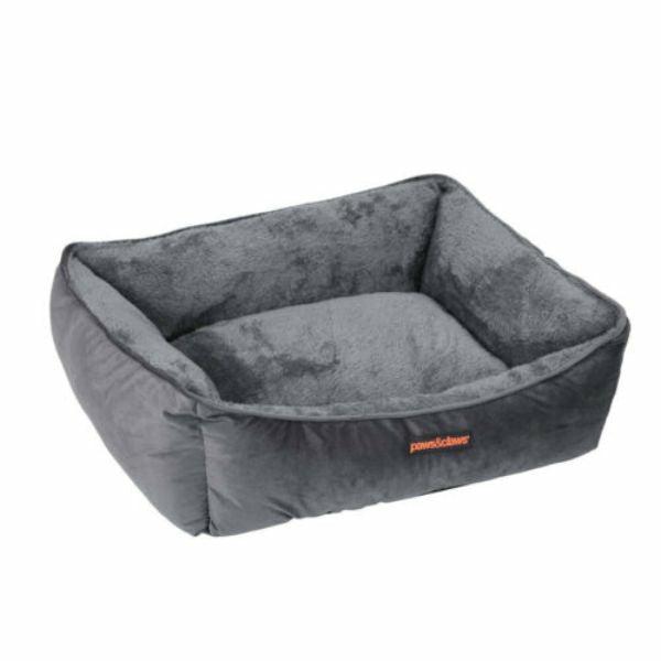 Small Grey Lux Walled Bed  |   Pet Beds Pet Beds Pet Beds