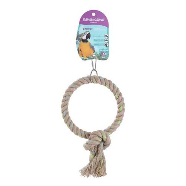 Small Parrot Jute Ring Toy – 16Cm  |   Pet Toys Pet Supplies Pet Toys