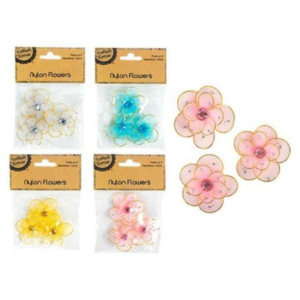 Soft Nylon Flower/3  |   Stickers & Decorations Arts & Craft Stickers & Decorations