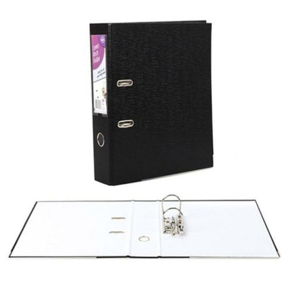 Textured Black Arch Lever Folder A4  |   Exercise Books & Folders Arts & Craft Black