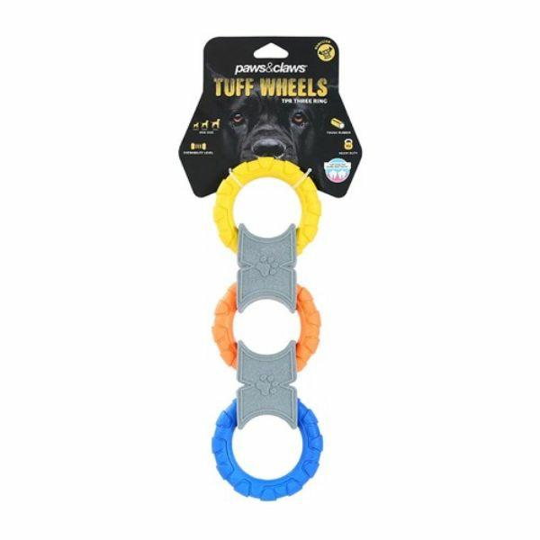 Tuff Wheels Three Ring Chew Toy – 29Cm X 9Cm  |   Pet Toys Pet Supplies Pet Toys