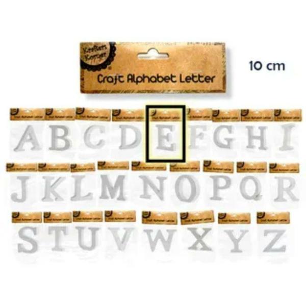 White Alphabet Letter E – 10Cm  |   Diy Craft Arts & Craft Diy Craft