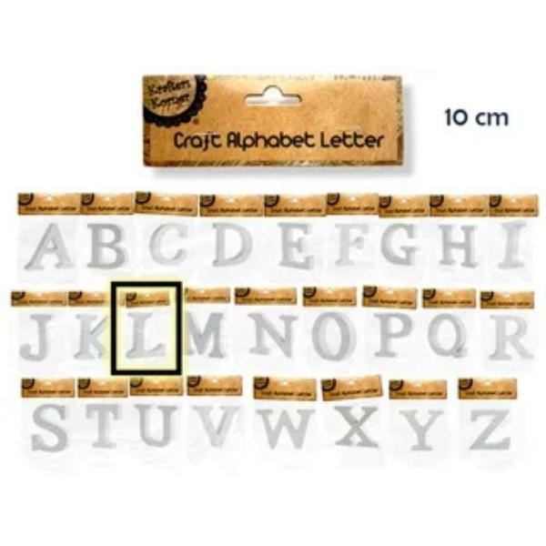 White Alphabet Letter L – 10Cm  |   Diy Craft Arts & Craft Diy Craft