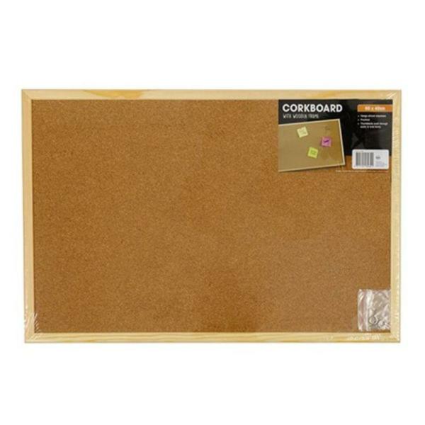 Wooden Frame Corkboard – 60Cm X 40Cm  |   Stationery Arts & Craft Stationery