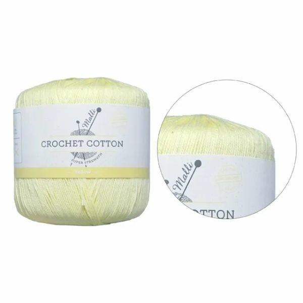 Yellow Strength Crochet Cotton Yarn – 50G  |   Wool & Yarn Arts & Craft Wool & Yarn