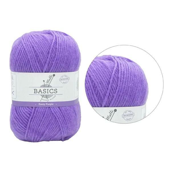 Footy Purple Super Blend Basic Yarn – 100G  |   Wool & Yarn Arts & Craft Wool & Yarn