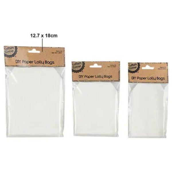 20 Pack Large Paper Lolly Bags – 13Cm X 18Cm  |   Diy Craft Arts & Craft Diy Craft