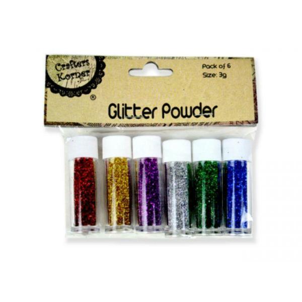 6 Pack Craft Glitter Powder – 3G  |   Diy Craft Arts & Craft Diy Craft