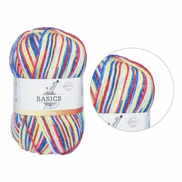 Multi Fruit Salad Basic Super Blend Yarn – 100G  |   Wool & Yarn Arts & Craft Wool & Yarn