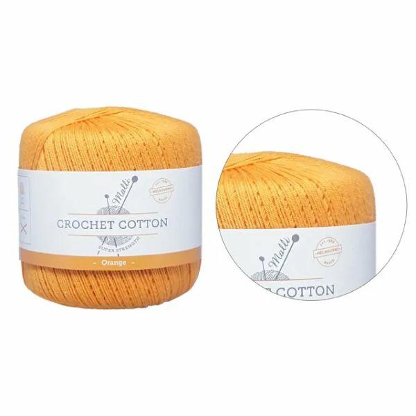 Orange Super Strength Crochet Cotton Yarn – 50G  |   Wool & Yarn Arts & Craft Wool & Yarn