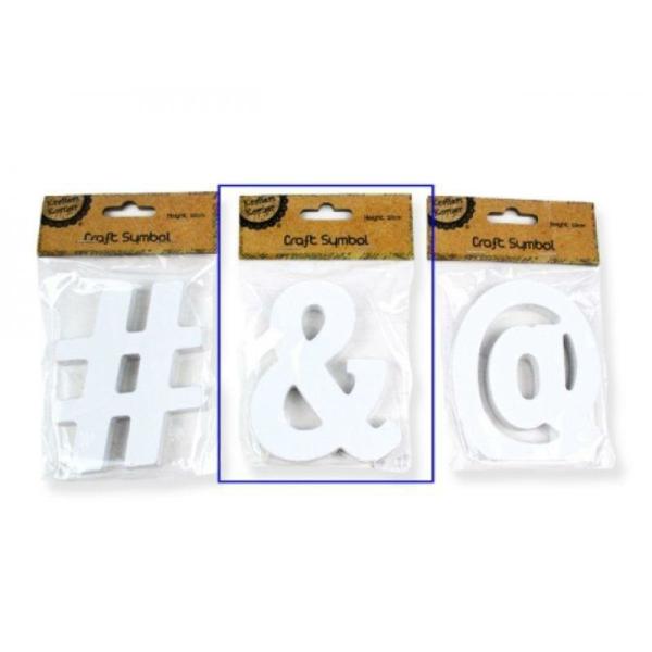 White Craft Symbol & – 10Cm X 1.2Cm  |   Diy Craft Arts & Craft Diy Craft