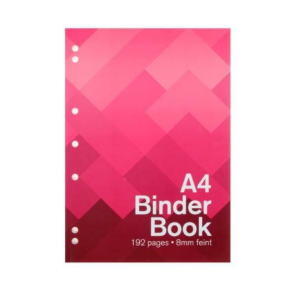 Pink A4 Binder Book – 192 Pages  |   Exercise Books & Folders Arts & Craft Exercise Books & Folders