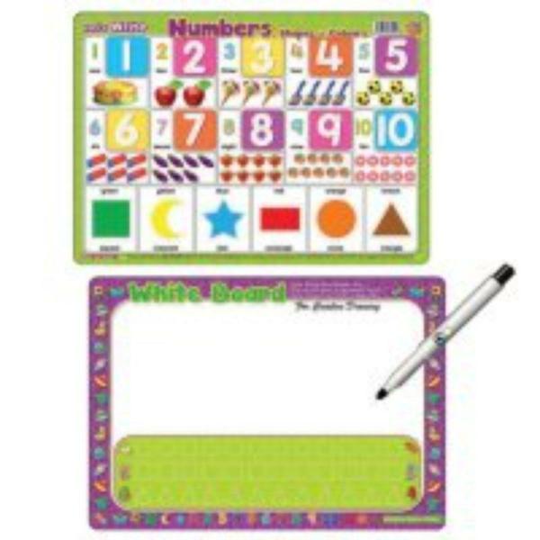 Writing Board Lets Write Number Shapes & Colours – 375Mm X 265Mm X 3Mm  |   Educational Books Arts & Craft Educational Books